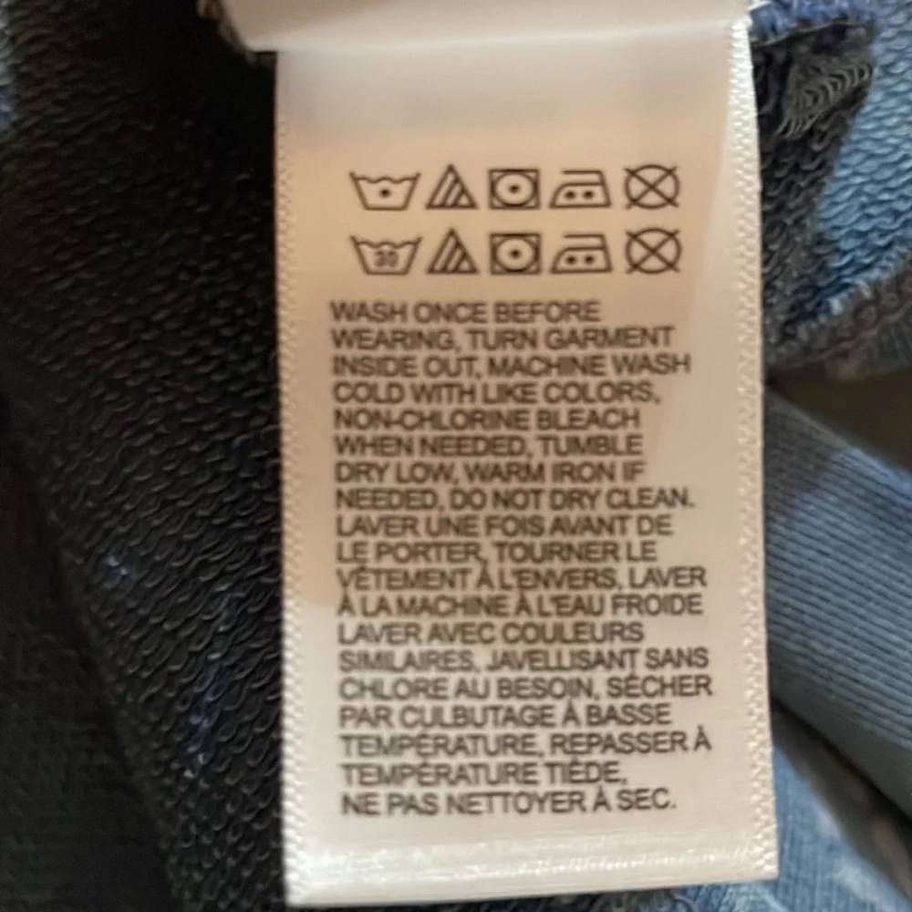 NWT Women’s Lucky Brand Cropped Hoodie Sweatshirt Size Small - Picture 7 of 7